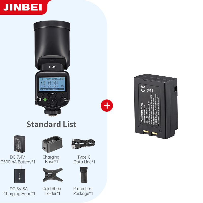 Photography With Lighting - JINBEI HD-1 Ronde kop HSS Speedlite