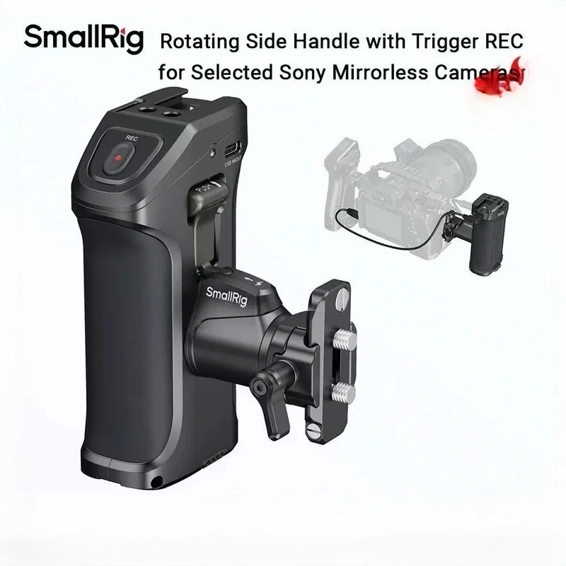 Sony Camera A7 Iv - SmallRig 3893 Roterende zijhandgreep met trigger