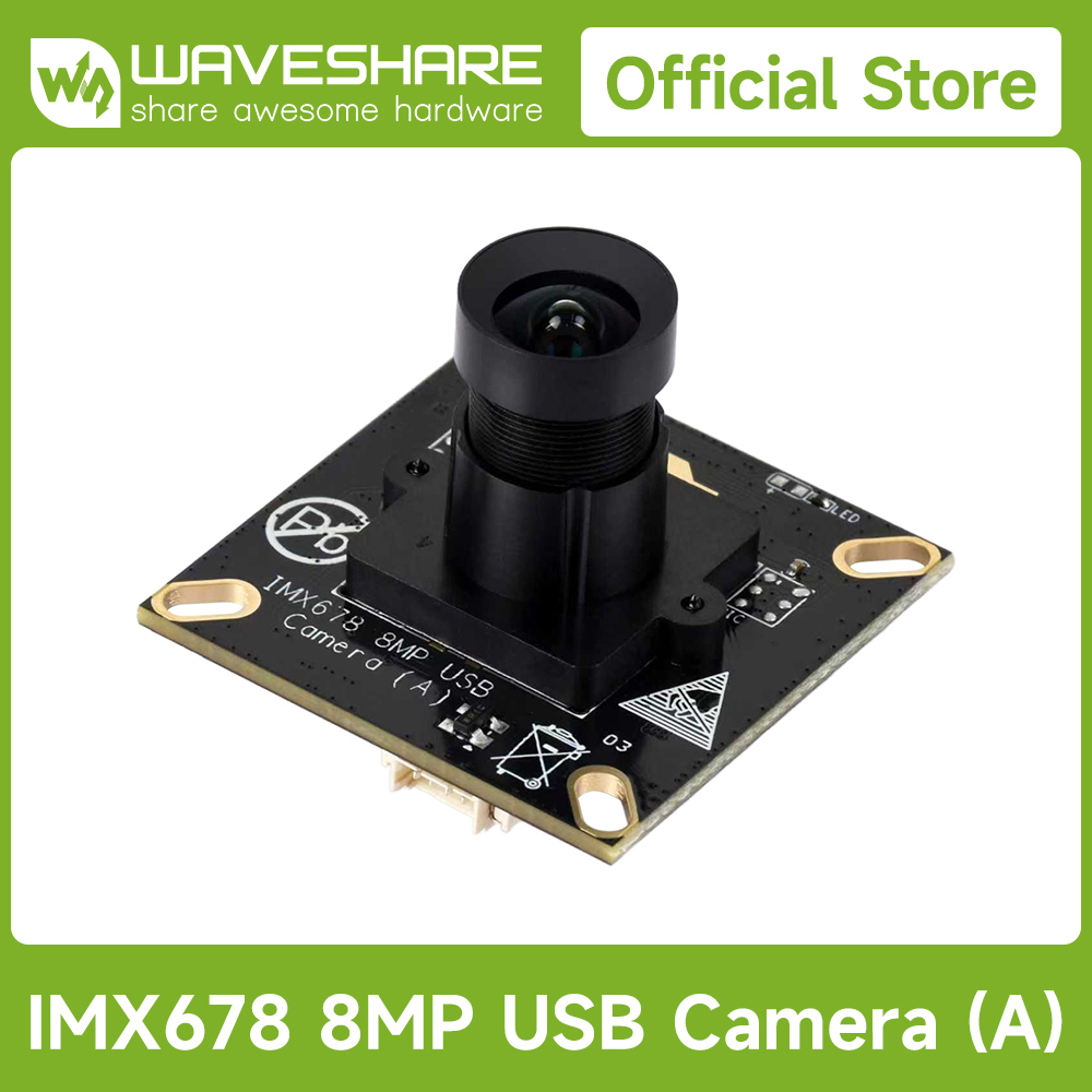 Photography Lighting Indoor - Waveshare IMX678 8MP M12 USB-cameramodule, IMX678-sensorchip,