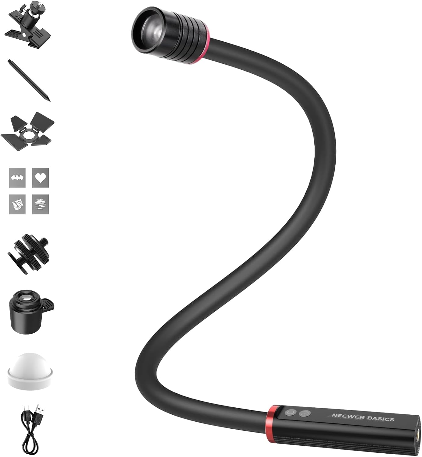 Photography Lighting Angles - NEEWER Basics ML01 USB C LED-lamp