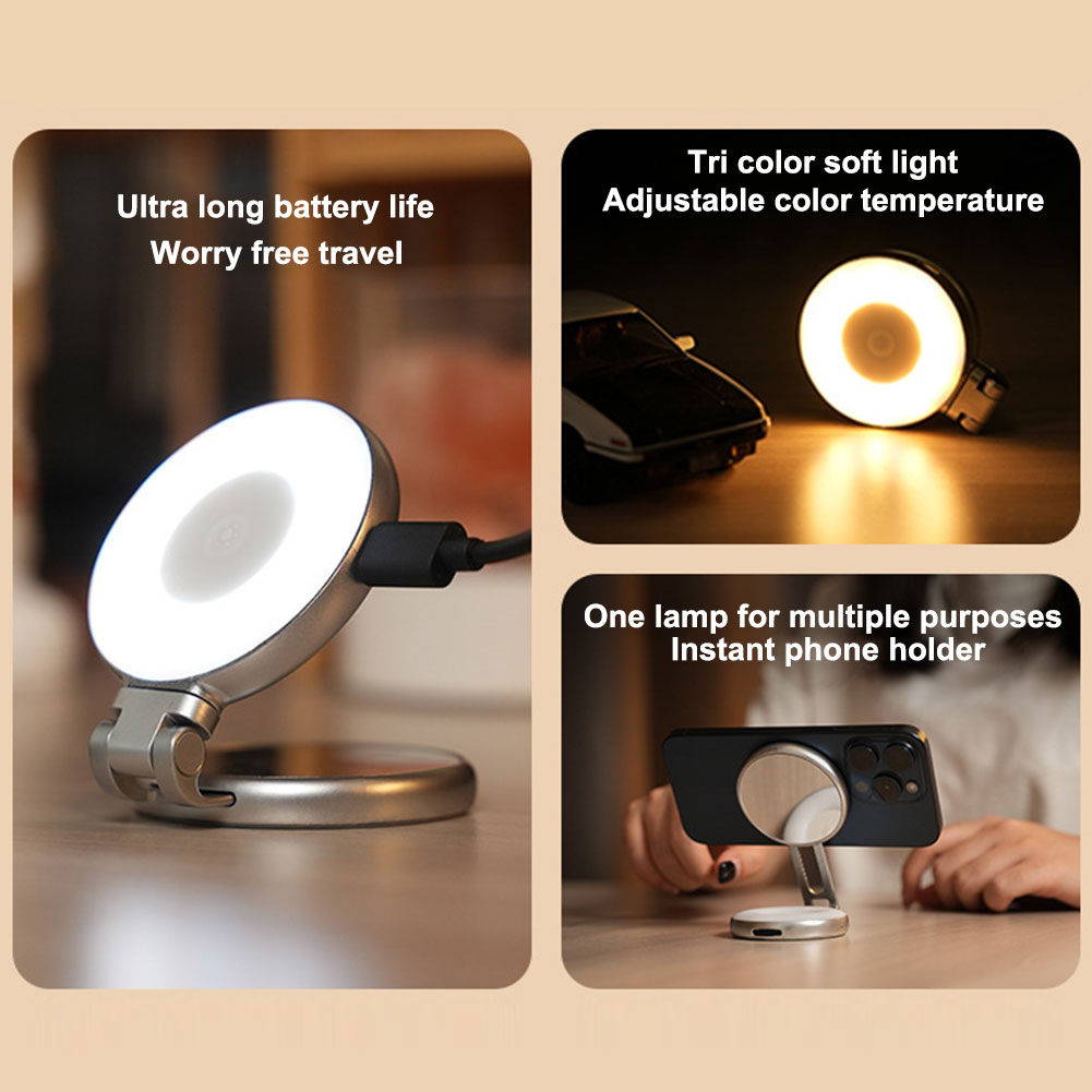 Photography Lighting Led - 3-in-1 Magnetische Selfie-lamp met spiegel LED-vullicht