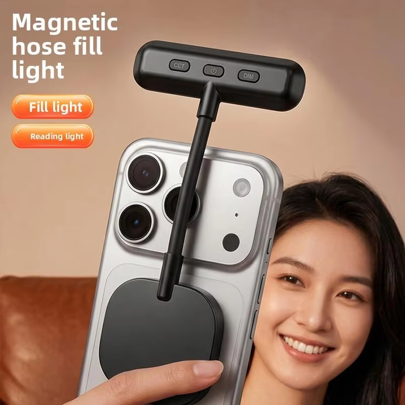 Photography Lighting Led - Magnetische mobiele telefoon invullicht, 3-kleurige draagbare