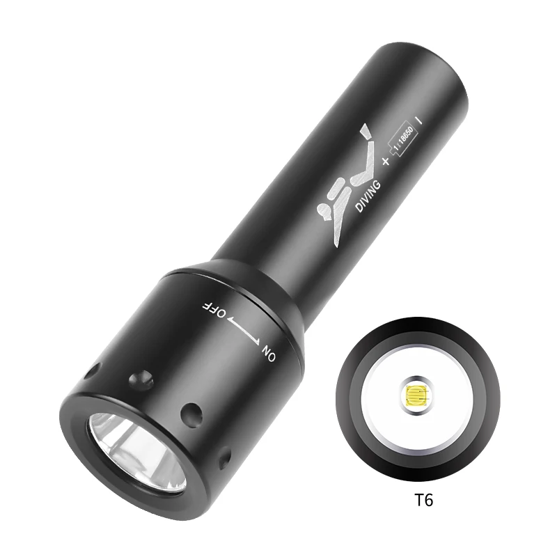 Photography With Lighting - Nieuwe T6 LED-duiklamp Lange afstand onderwaterwerk