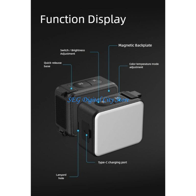 Photography Lighting Design - U75B Clip-on magnetische camera Invullicht Draagbaar