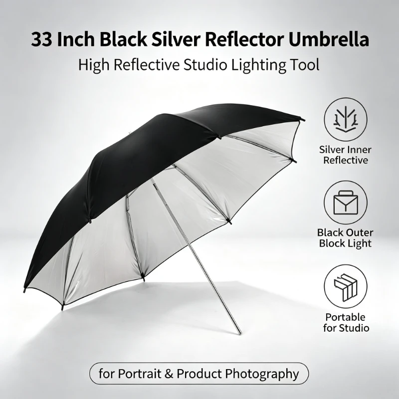 2026 Zwarte Duurzame 33-inch R - Photography Lighting Umbrella recensie en prijs