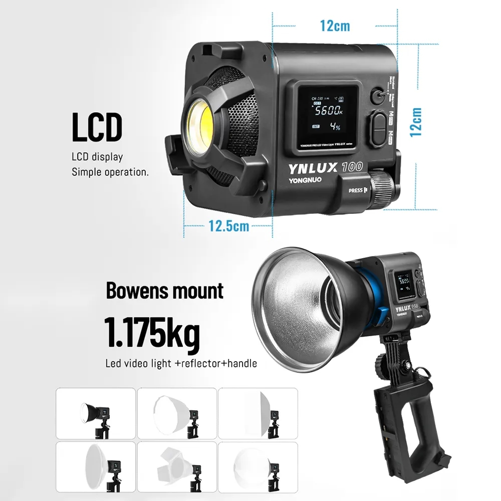 YONGNUO YNLUX100 100W 3200K-56 - Photography Lighting Led recensie en prijs