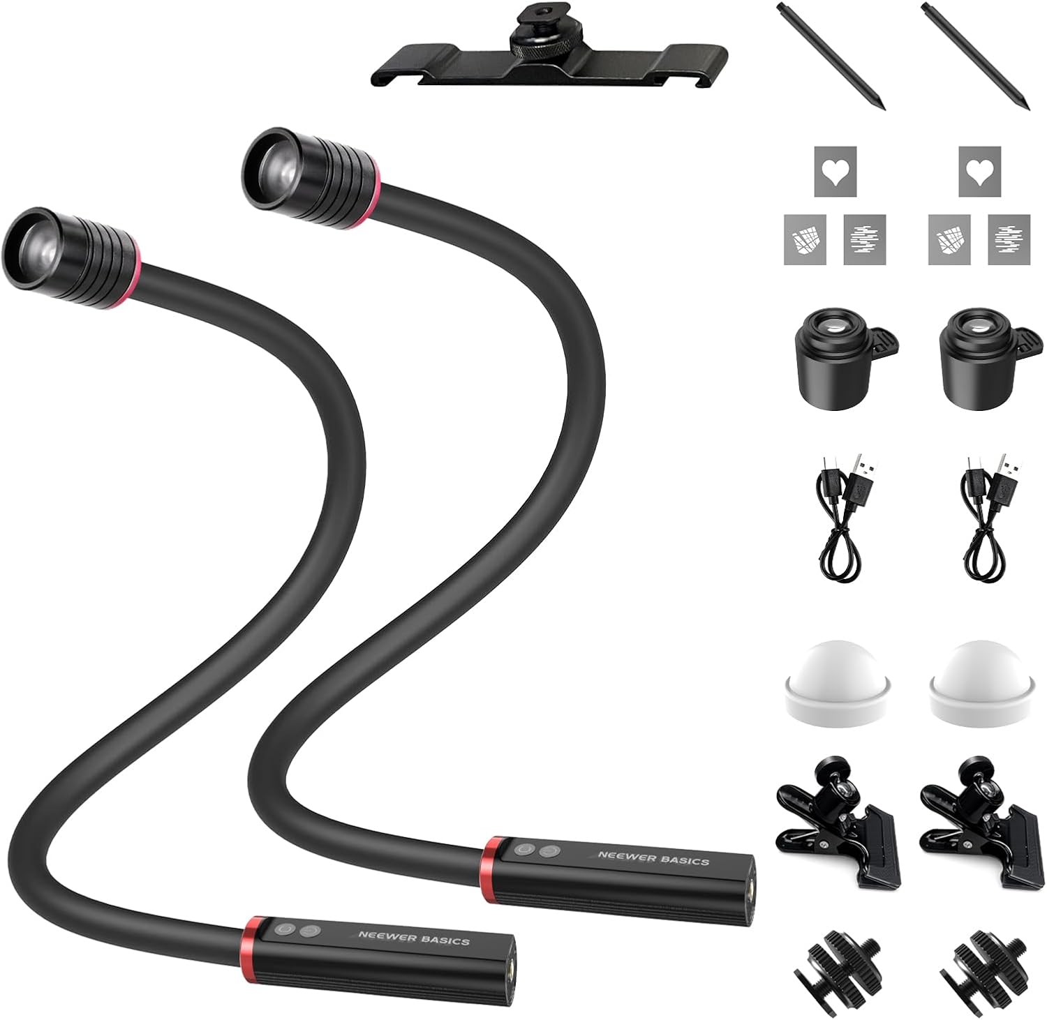 NEEWER BASICS 2 stuks ML01 USB - Photography Lighting Angles recensie en prijs