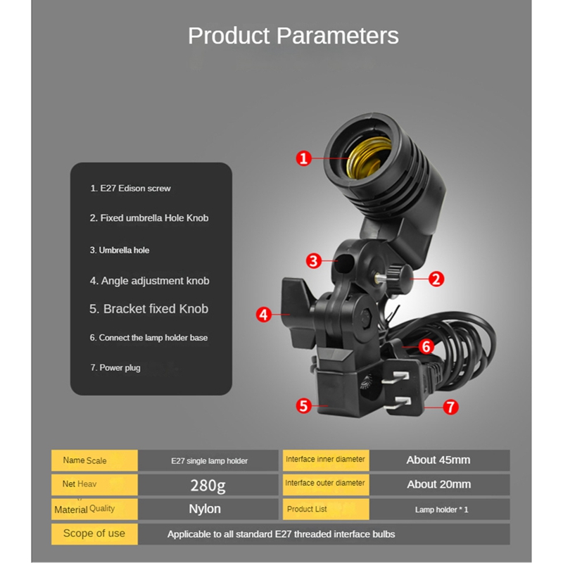 Lichtlamp Fotostudio E27 AC-aa - Photography Lighting Umbrella recensie en prijs