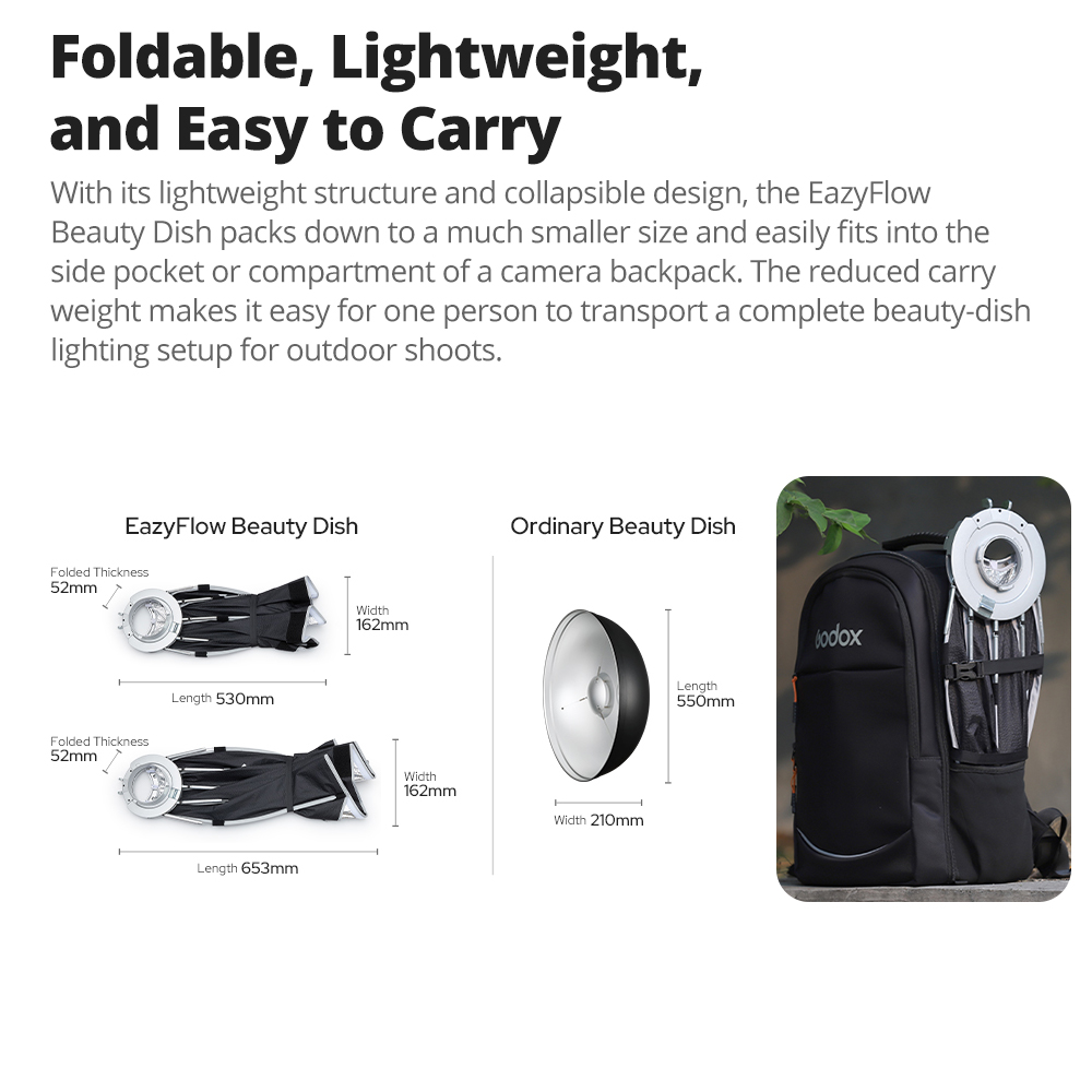 Nieuwe Godox EazyFlow Beauty D - Photography Lighting Design recensie en prijs