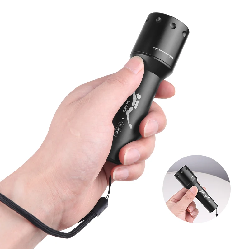 Nieuwe T6 LED-duiklamp Lange a - Photography With Lighting recensie en prijs